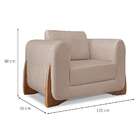 Poltrona Yves Linho Areia