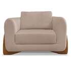 Poltrona Yves Linho Areia