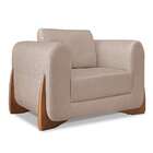 Poltrona Yves Linho Areia