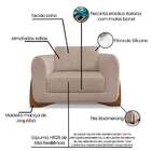 Poltrona Yves Linho Areia