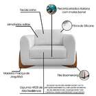 Poltrona Yves Linho Grigio