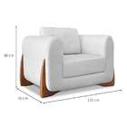 Poltrona Yves Linho Grigio