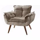 Poltronapara Sala Opala Pés Palito Cappuccino