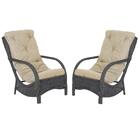 Poltronas Área Externa Jardim Varanda Descanso Alumínio 2un V