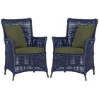 Poltronas Igapó Alumínio Micro Pintura Marrom Corda Náutica E