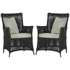 Poltronas Igapó Alumínio Micro Pintura Marrom Corda Náutica E