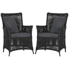 Poltronas Igapó Alumínio Micro Pintura Marrom Corda Náutica E