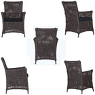 Poltronas Igapó Alumínio Micro Pintura Marrom Corda Náutica E