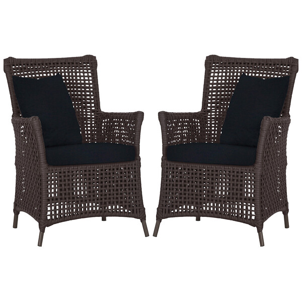 Poltronas Igapó Alumínio Micro Pintura Marrom Corda Náutica E