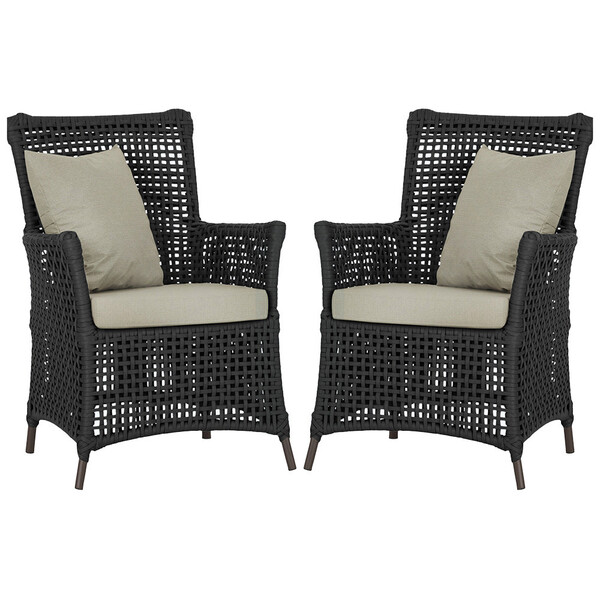 Poltronas Igapó Alumínio Micro Pintura Marrom Corda Náutica E