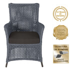 Poltronas Igapó Alumínio Micro Pintura Marrom Corda Náutica E