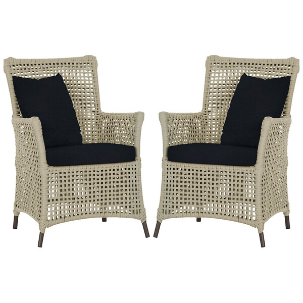 Poltronas Igapó Alumínio Micro Pintura Marrom Corda Náutica E