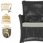 Poltronas Igapó Alumínio Micro Pintura Preta Corda Náutica Es