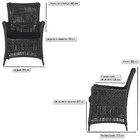 Poltronas Igapó Alumínio Micro Pintura Preta Corda Náutica Es