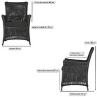 Poltronas Igapó Alumínio Micro Pintura Preta Corda Náutica Es