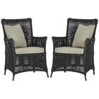 Poltronas Igapó Alumínio Micro Pintura Preta Corda Náutica Es