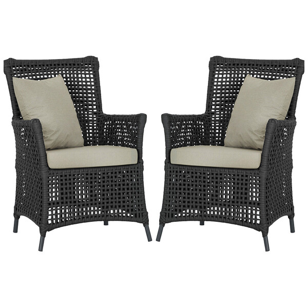 Poltronas Igapó Alumínio Micro Pintura Preta Corda Náutica Es