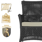 Poltronas Igapó Alumínio Micro Pintura Preta Corda Náutica Es