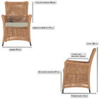 Poltronas Igapó Alumínio Micro Pintura Preta Corda Náutica Es