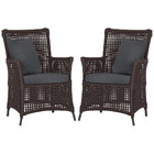 Poltronas Igapó Alumínio Micro Pintura Preta Corda Náutica Es