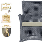 Poltronas Igapó Alumínio Micro Pintura Preta Corda Náutica Es