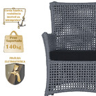 Poltronas Igapó Alumínio Micro Pintura Preta Corda Náutica Es