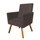 Poltronas Nina Premium Suede Marrom