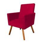 Poltronas Nina Premium Suede Vermelho