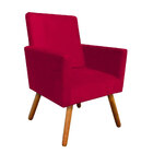 Poltronas Nina Premium Suede Vermelho