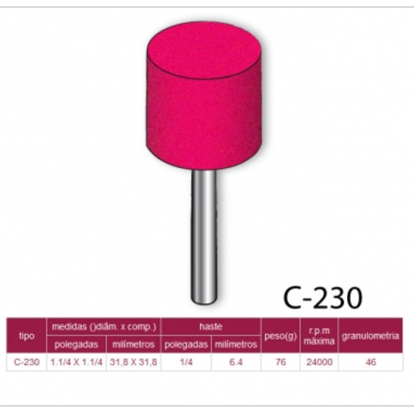 Ponta Montada De Pedra Rosa - Pmr-c230