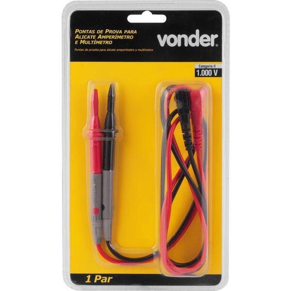 Ponta Prova Cat-ii Para Ali Com Multimetro - Vonder