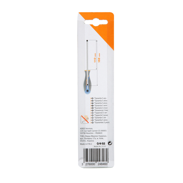 Ponta Torx Cambiável TT20 e TT25 155mm Magnética em Aço Cromo