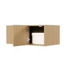 Ponte Canto Linear Modular 96cm 1 Porta Jade Cabecasa Madeira