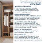 Ponte Canto Reto Modular 95cm 2 Portas Jade Cabecasa Madeiram