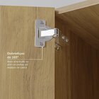 Ponte Canto Reto Modular 95cm 2 Portas Jade Cabecasa Madeiram