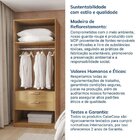 Ponte Canto Reto Modular 95cm 2 Portas Jade Cabecasa Madeiram