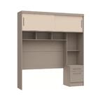 Ponte Casal Modulada Classic 2 Portas De Correr - Cinza/off