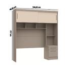 Ponte Casal Modulada Classic 2 Portas De Correr - Cinza/off