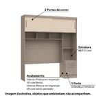 Ponte Casal Modulada Classic 2 Portas De Correr - Cinza/off