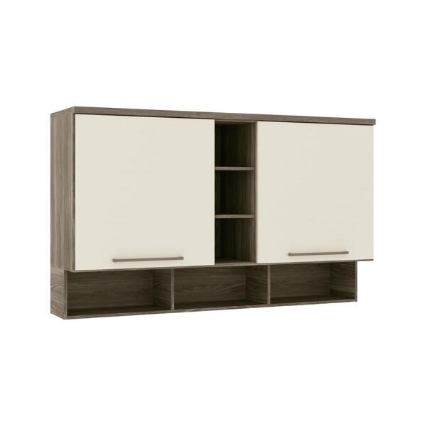 Ponte Modulada Casal Doce Vida Com 2 Portas 165cm - Castanho/