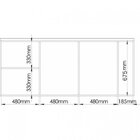 Ponte Modulada Queen 3 Portas Elegance  Níquel/níquel