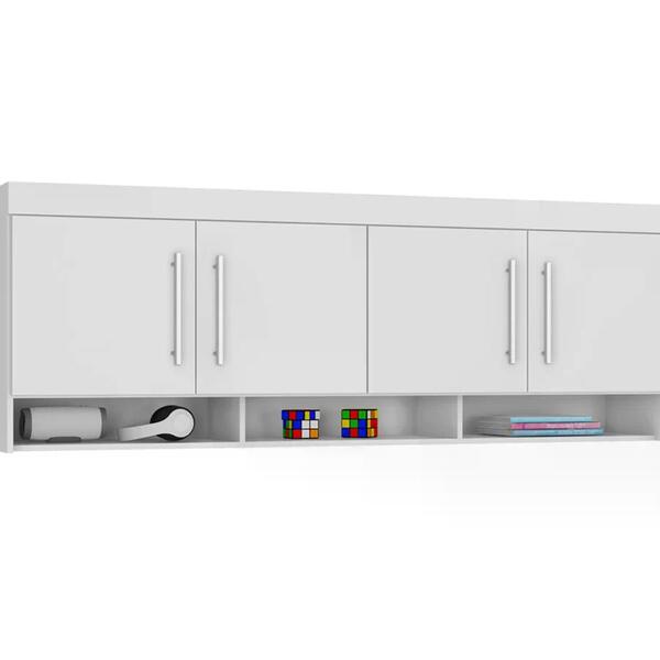 Ponte Solteiro Ou Casal Modulada 4 Portas 26511x5 Branco Pln