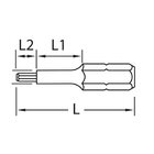 Ponteira Allen Encaixe 1/4 - 6 0 X 50mm - 684r  025.791