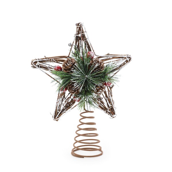 Ponteira Árvore Natal Arranjo Cru 20x15x5cm 1113409