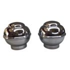 Ponteira Bola 28mm -par - Cromado