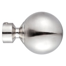 Ponteira Bola Aço Prata 28mm Vettra