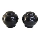 Ponteira Bola Para Varão 19mm - Par - Preto