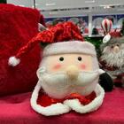 Ponteira Cabeça Papai Noel 1pc 47cm Decoração Topo De Árvore