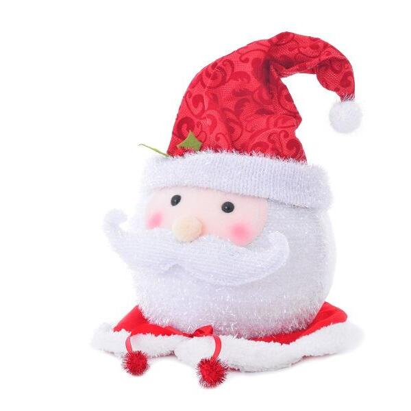 Ponteira Cabeça Papai Noel 1pc 47cm Decoração Topo De Árvore