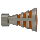 Ponteira Egito Aço Prata 28mm Vettra